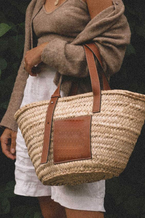 Straw Wicker Basket Bag