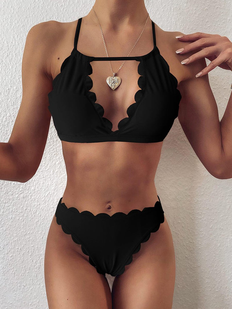 Damen Sexy Bikini Zweiteiliger Badeanzug