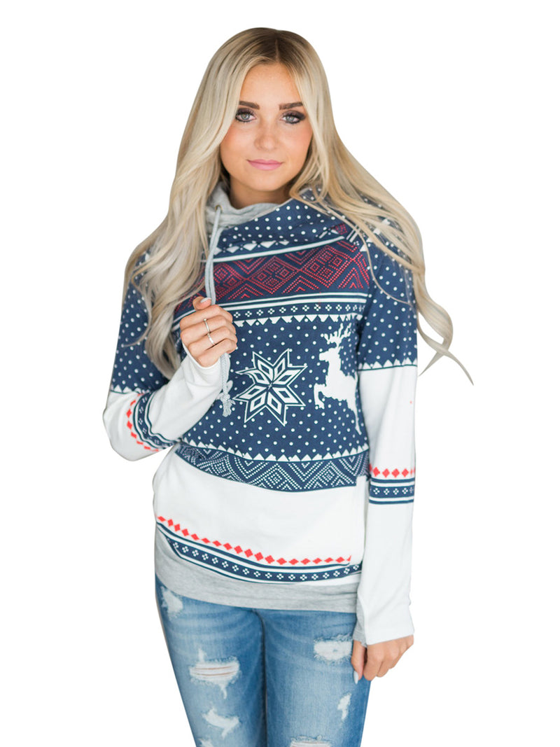 Weihnachten Gedruckt Winter Hoodie Sweatshirt - CA Mode