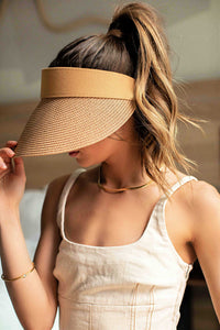 Straw Elastic Visor